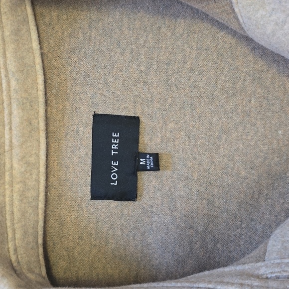 NWOT Love Tree Beige Cropped Coat - Picture 6 of 8